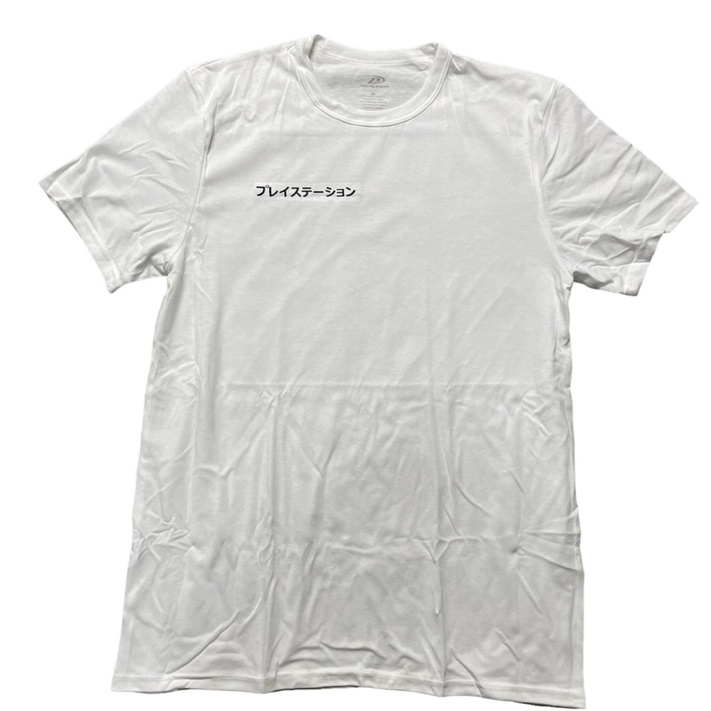 Vintage Style PlayStation Shirt Men’s M  Japanese PS2 Promo Logo Spell Out